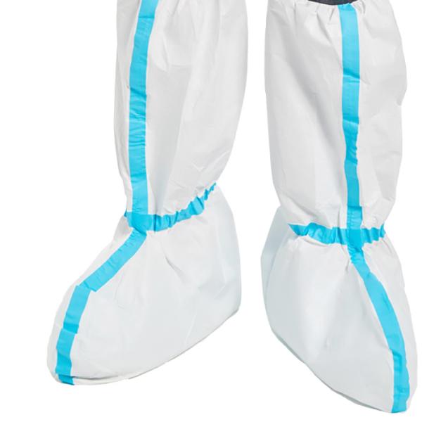 Non Slip Surgical Boot Cover SF Microporous Film Disposable Shoe Covers For