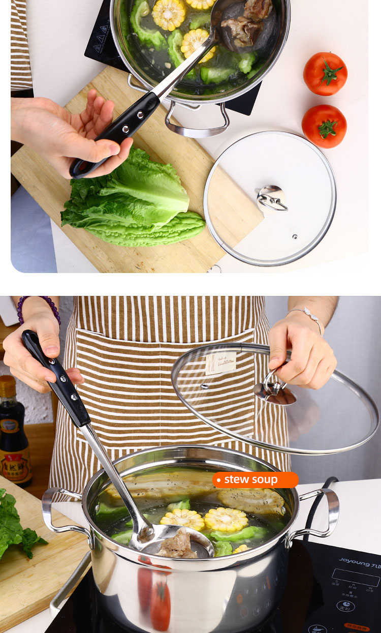 High Quality Kitchen 10 Pcs Stainless Steel Cookware Set Soup & Stock Pot Set Cooking Pot Set