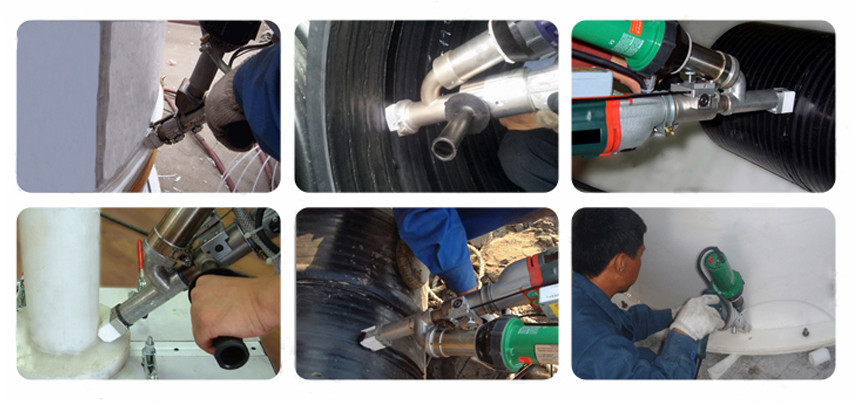 110V Hot Air Extrusion Welding Gun For Pond Liner With 4mm Rod For PP PE Plastic