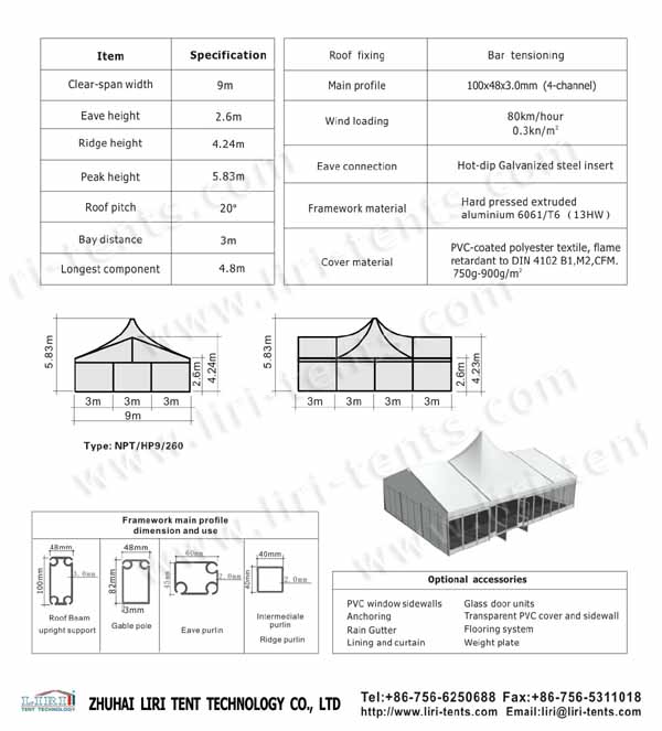Popular clear PVC wedding tent for romantic wedding party supply