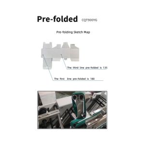 Mechanical Driven CQT-900YG-2 Pre-folded Bottom Hook Gluer for Box Pasting