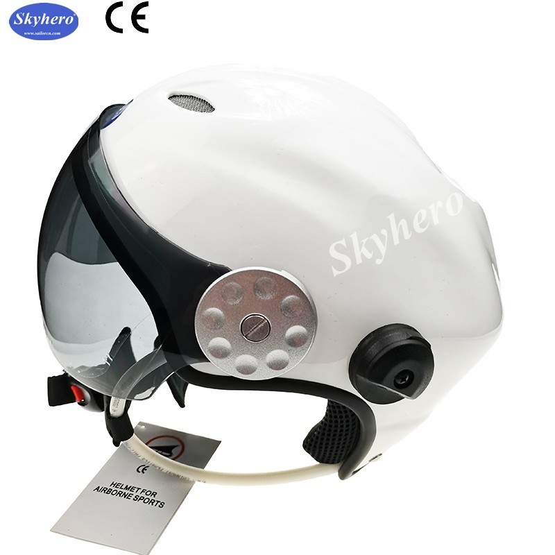 EN 966 standard Powered Paragliding helmet GD-G01Noise cancel paramotor helmet color red black white blue paramotor