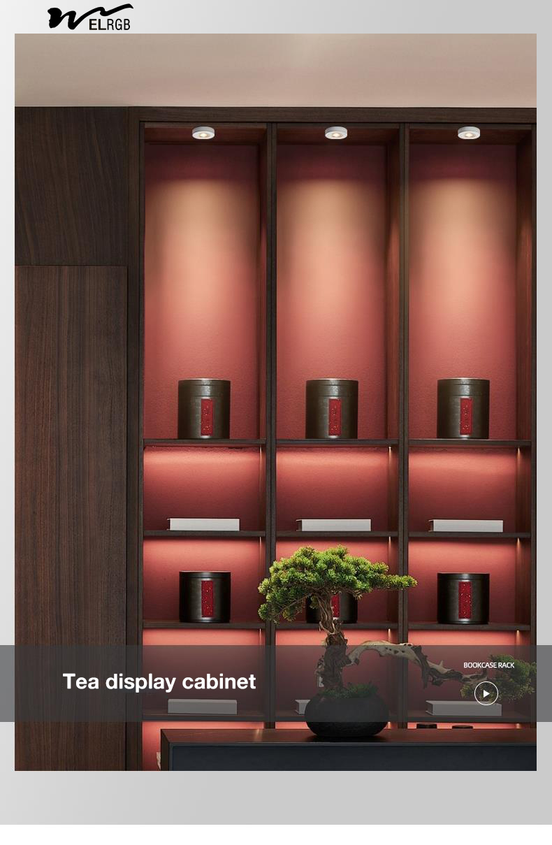 Anti Glare Open Design Spotlight for White Product Style without Perforated Ceiling