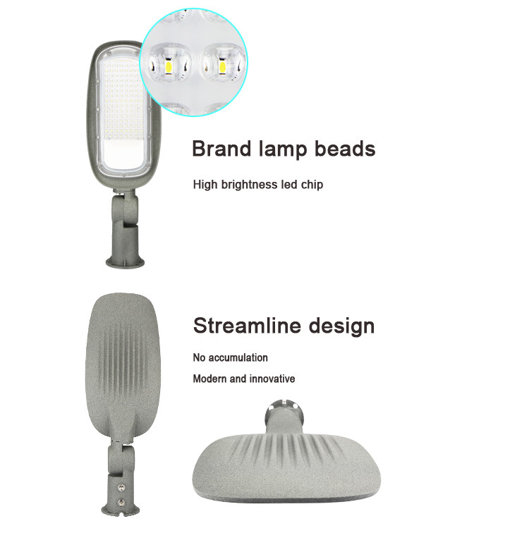 120lm/w Waterproof LED Street Light 50watt 100watt 150watt Aluminium Housing