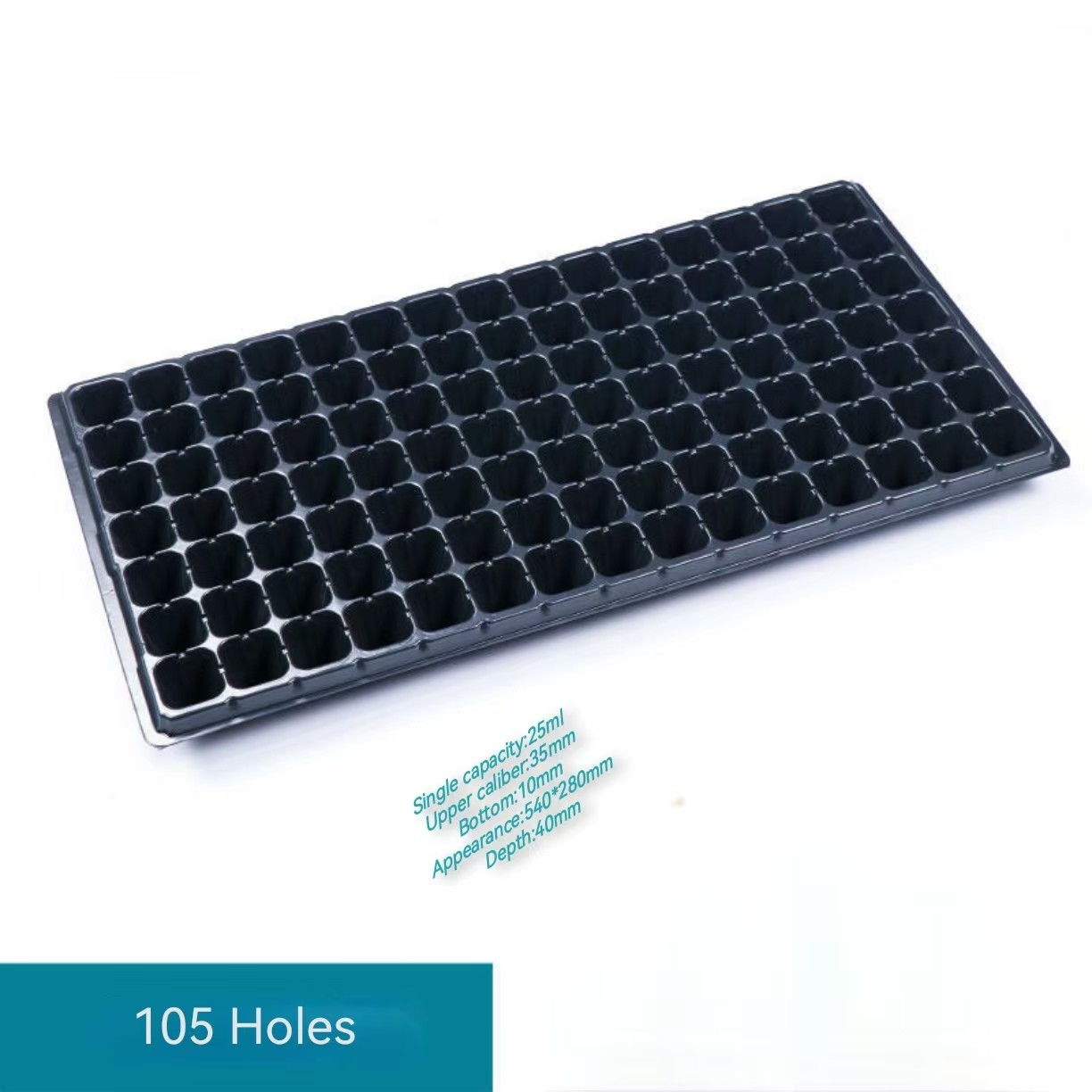 105 Hole Biodegradable Nursery Seedling Tray Agriculture With Water Channel