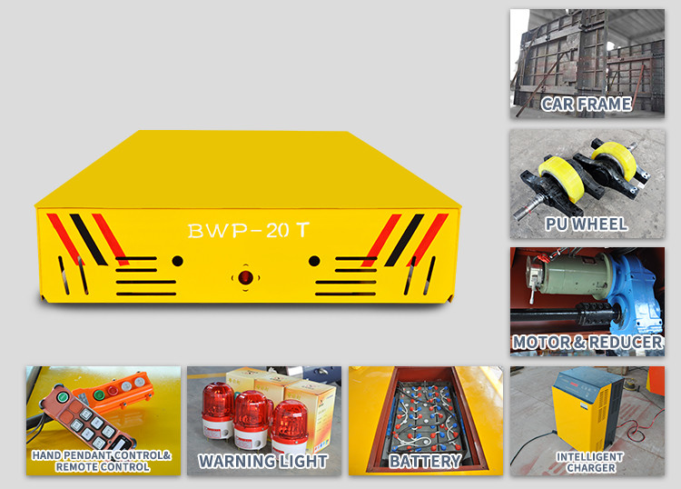 Remote Control Q235 Mold Transfer Cart , 25 Tons Bay To Bay Die Change Cart
