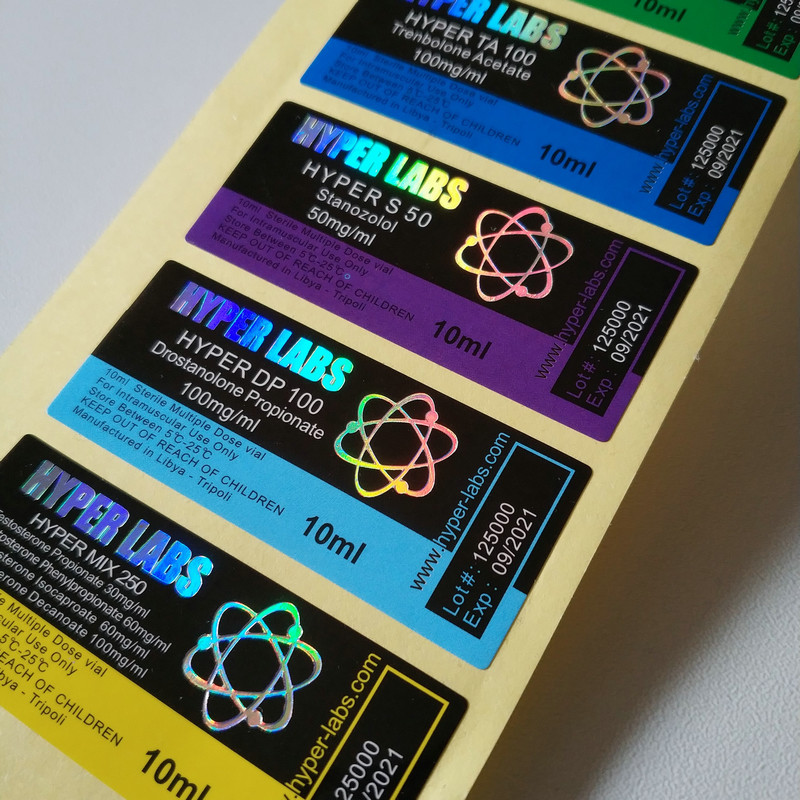 Waterproof Vial Sticker Labeling Single Side Printing