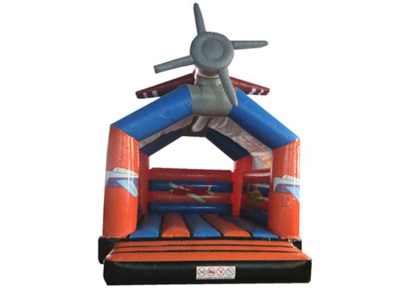 Airplane cartoon inflatable bouncer / commercial inflatable bouncer house cute
