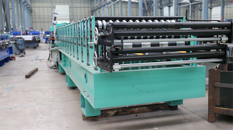 Customized GI GL Steel Wall Panels Double Deck Roll Forming Machine For Metal Roofing Sheets