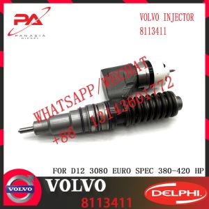 China Huida D12 engine fuel injector common rail fuel injector 8113411 BEBE4B12003 for FH12 FM12 NH 12 with genuine quality on sale