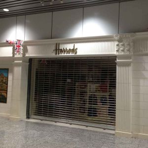 Commercial Security Rolling Grilles Motorized Open Space Saving