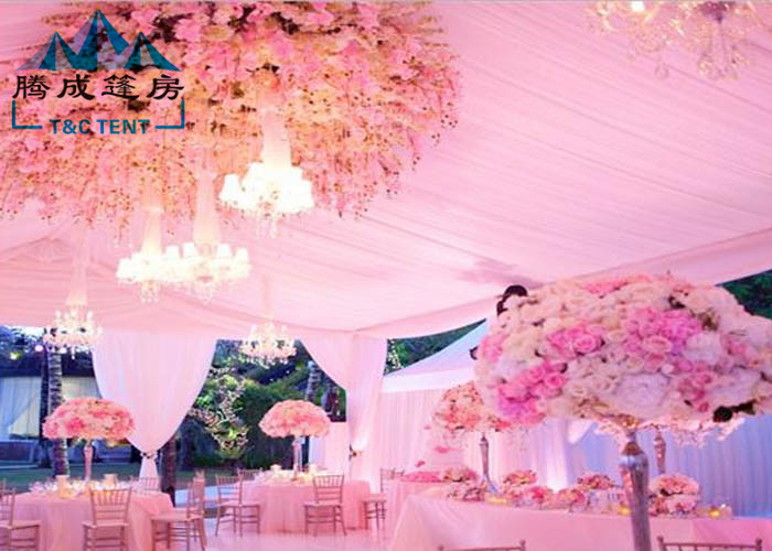 Clear Span Easy Up Canopy Tent Self Cleaning Ablity With Strong Galvanized Steel