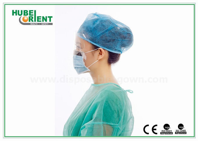 OEM 2 Ply 3 Ply Nonwoven Surgical Face Mask With Anti Fog Visor