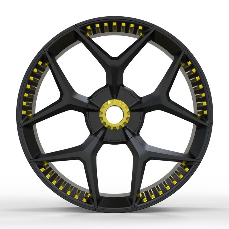 Competitive price 20 21 22 23 inch forged wheels for Lamborghini Centenario gallardo with Golden screw