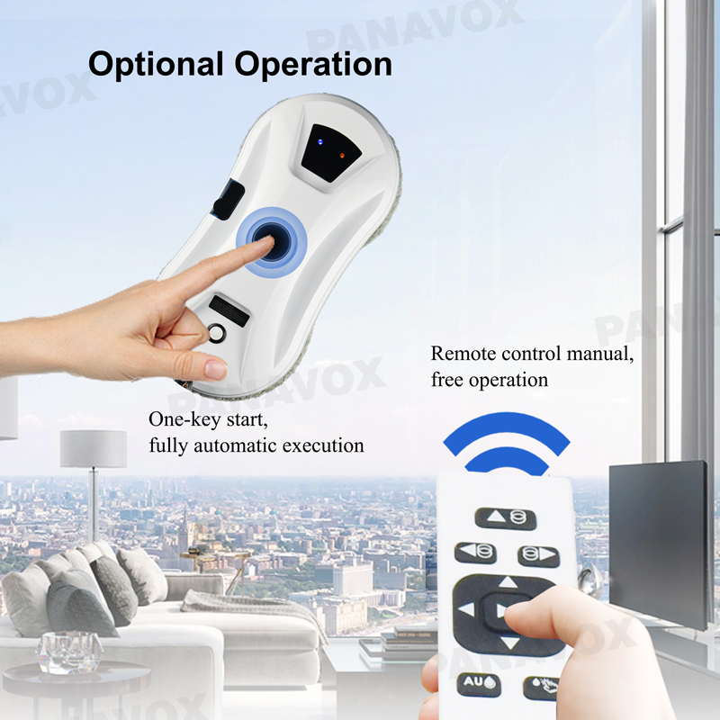 High Building Electric Automatic Glass Cleaner Robot with 500mAh Battery Capacity