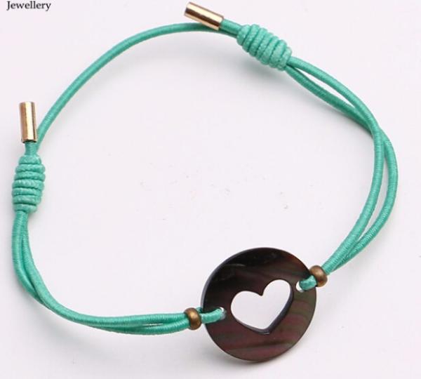 watches ladies women matching mint rope and MOP sales promotion bracelet, charm