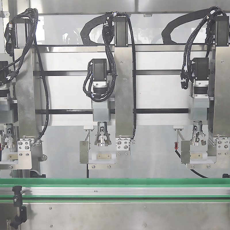 High Productivity Automatic Tracking Type 3heads Bottle Capping Machine