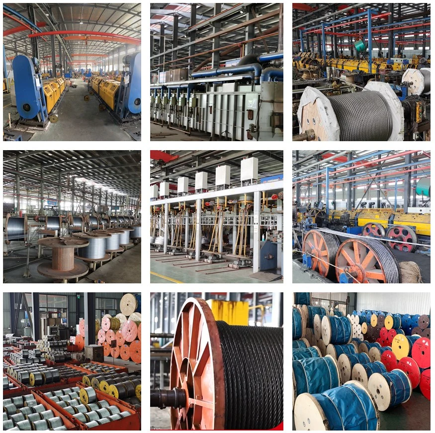 1/2 Inch Galvanized and Ungalvanized Steel Wire Rope 6X19 Iwrc with Tolerance ±1%
