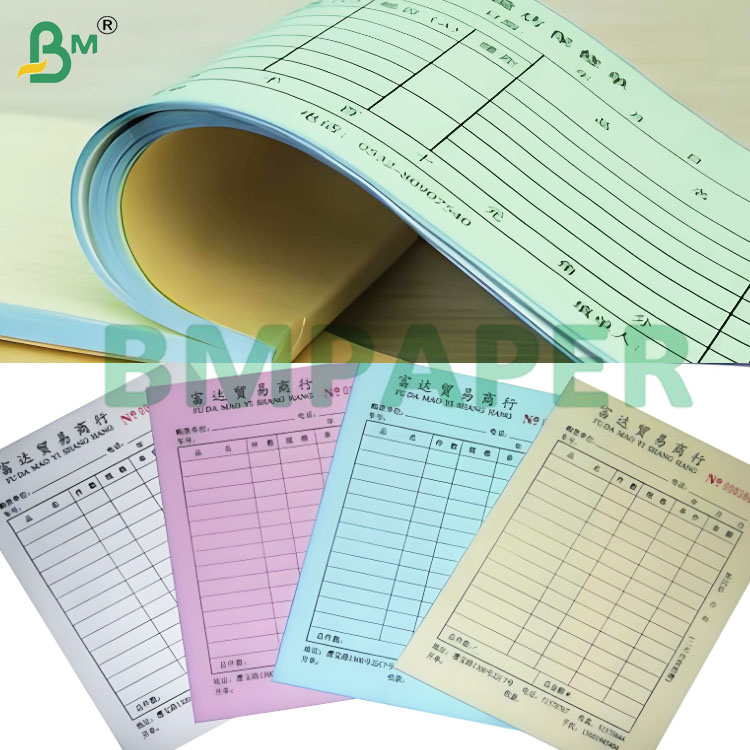 19" Width CF CFB CB Carbonless Copy Paper Rolls in Multiple Colors