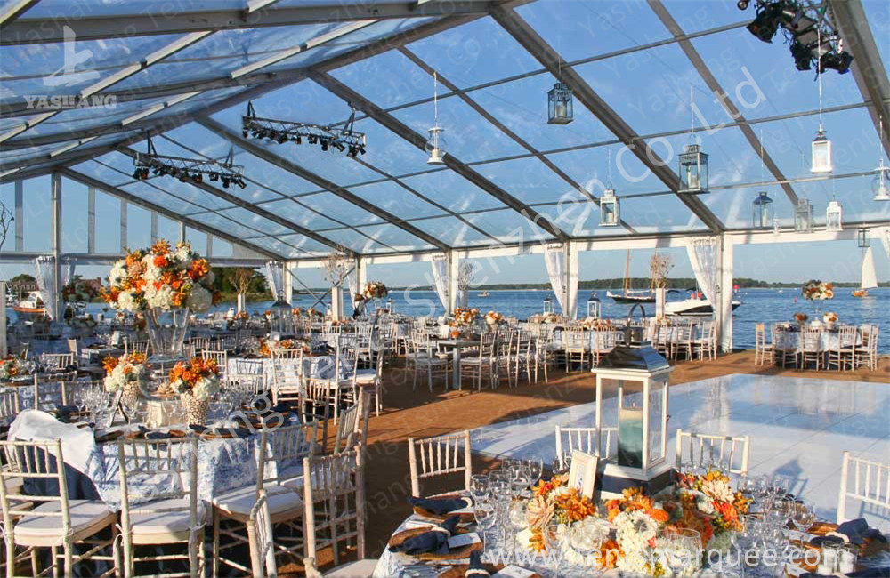 Large Square Clear Top Tent with transparent roof for Party and Event