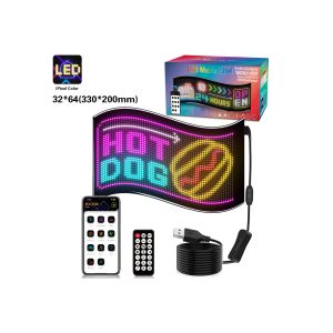 32*64 Car Truack Led Matrix Pixel Panel Diy RGB App+Remote Control Programmable