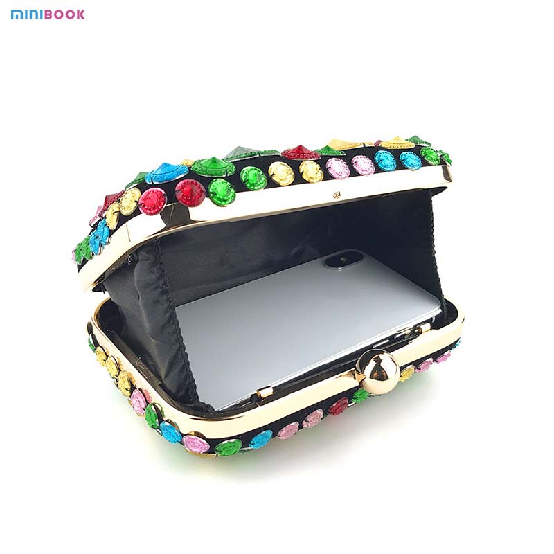 Minibook Luxury Women's Dinner Clutch Handbag Banquet Bag Low MOQ Mix Models Advantage