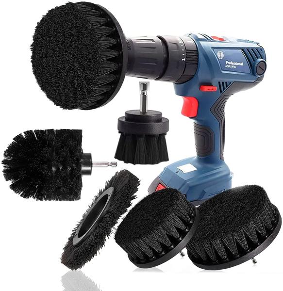 5 pieces Drill Brush drill brushes attachment cleaning brush rim brush scrubber