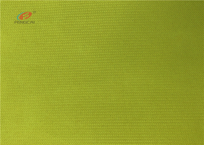Polyester Green Slub Mesh Fluorescent Material Fabric For Garments Mesh With Stripes