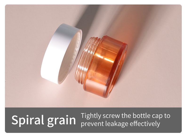 Logo Printing Customized Acrylic Cosmetic Pump Bottles for in Skin Care Cream 50g and 100ml Luxury Skincare Packaging Set