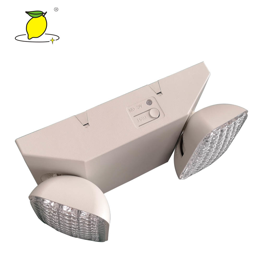 Emergency Twin Spot Fire Exit Light Rechargeable For Supermarket