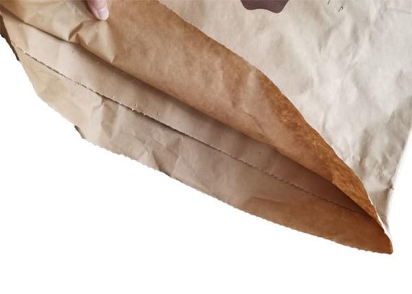 Waterproof Kraft Paper Food Bags Easy Opening Recyclable Biodegradable Pollution