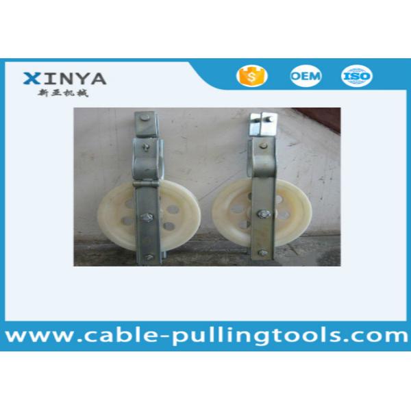 China Nylon Sheave Stringing Pulley Block Transmission Line Stringing Tools With 10KN Load Capacity for 95-120mm2 Conductor on sale China Nylon Sheave Stringing Pulley Block Transmission Line Stringing Tools With 10KN Load Capacity for 95-120mm2 Conductor on sale
