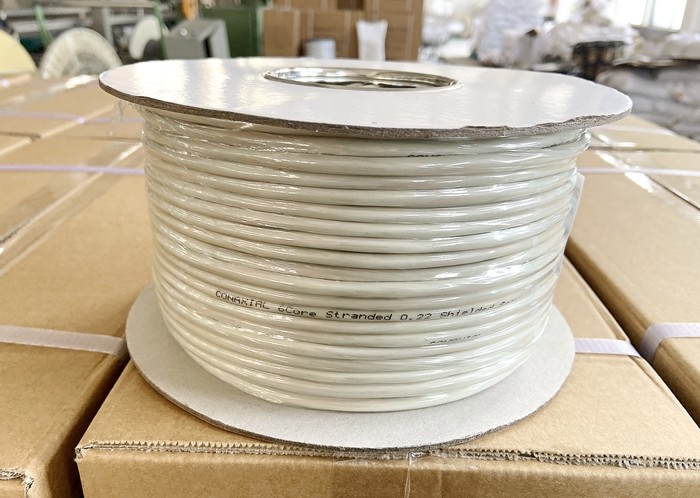 2x0.75+4x0.22mm² Shielded Alarm Cable , Alarm System Cable For Smart House System