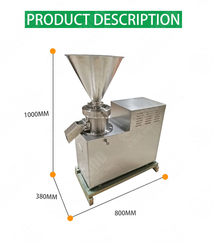 High Efficiency Chilli Grinding Machine For Chicken Bone Butter Peanut Sauce