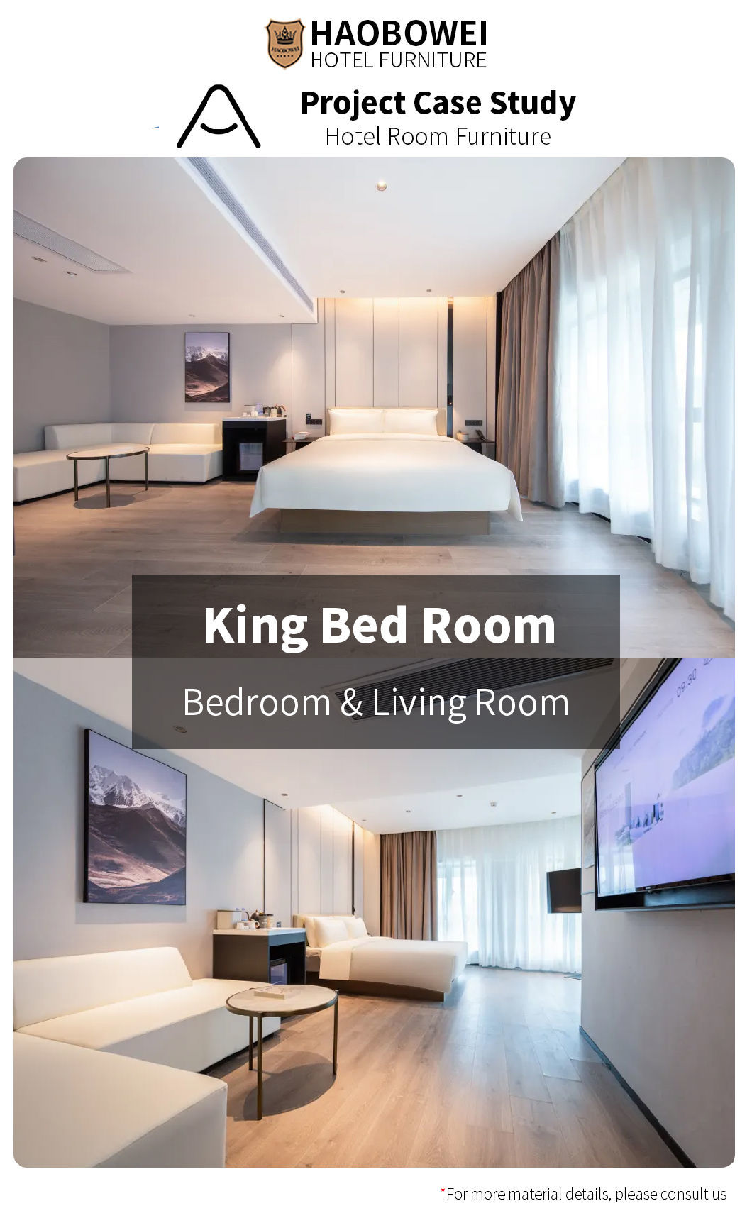 Modern Luxury Hotel Furniture Foshan China Standard King Size Set Custom Bedroom