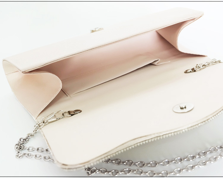 Evening Party Handbag OEM/ODM Elegant Women Hand Bags Crystal Pleated Evening Handbags