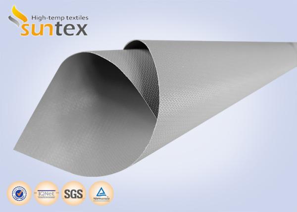 Heat Resistant Panel Ptfe Coated Fiberglass Cloth 0.45mm Fire Screen Fittings
