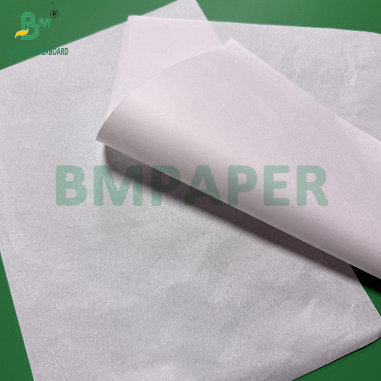 40g Food Grade White Greaseproof Paper For Wrapping Bread 350mm - 600mm 
