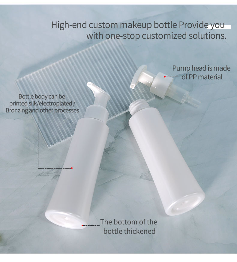 Matte Plastic Dispenser Bottle 120ml Square Foaming Facial Cleanser Bottle