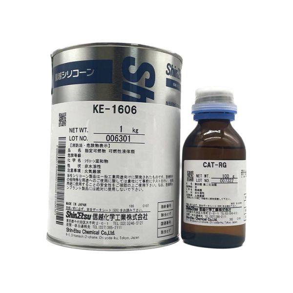 Quality Shin-Etsu KE-1606 High Transparency Addition Cure Silicone Rubber for Mold Making with 3-Hour Working Time and 4.3 MPa Tensile Strength for sale