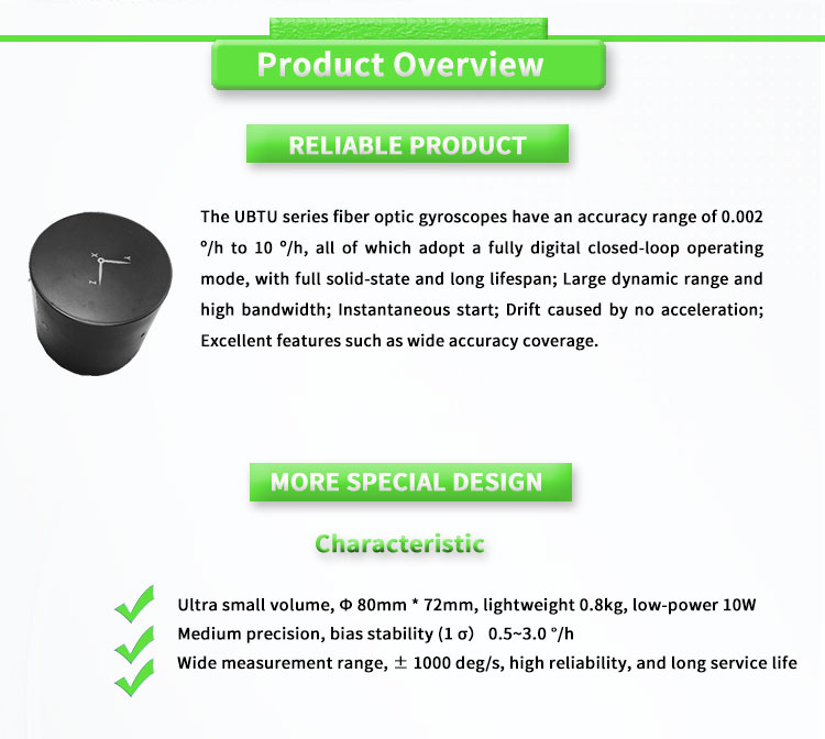 UNIVO UBTU300Y Attitude/Azimuth Reference System with Fibre Optic Gyroscope Sensors