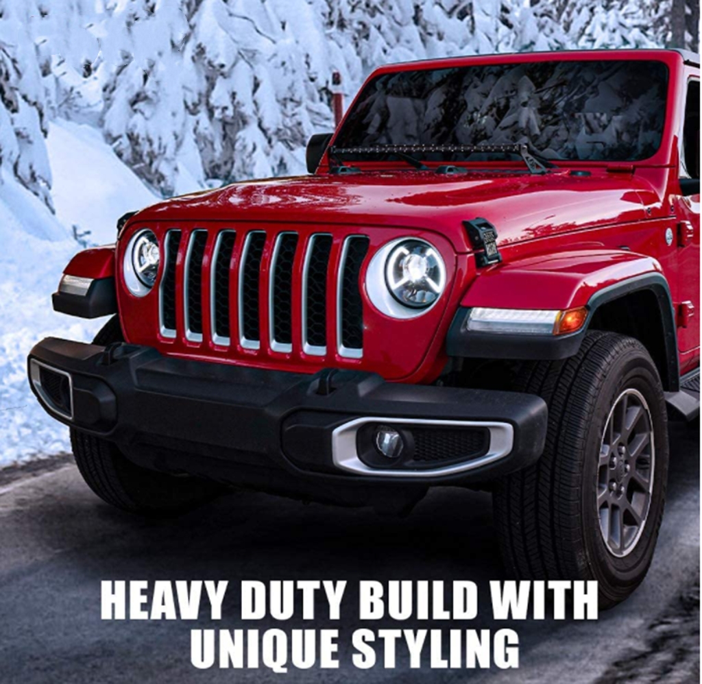 Stainless Black Lock Car Accessories Steel Locking Hood Latch Catch Kit For Jeep Wrangler JK