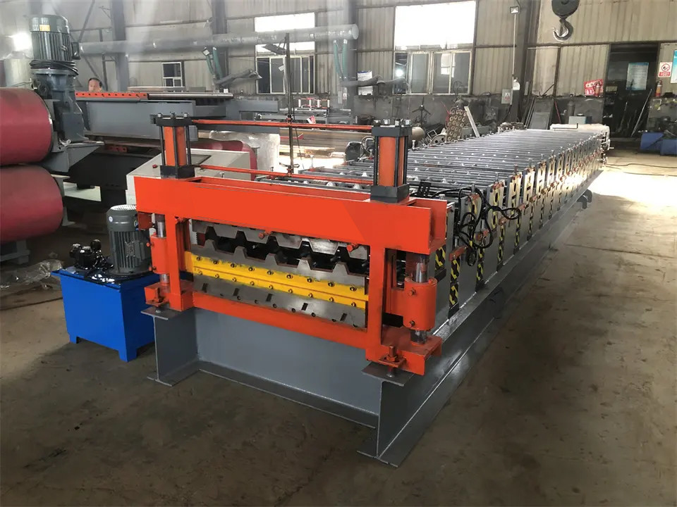 Color Steel Double Layer Roof Roll Forming Machine For Metal Sheet Making