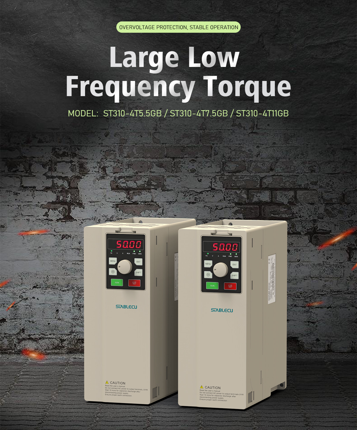Three Phase Vector Frequency Inverter 5.5KW For Plastic Extruding Machine