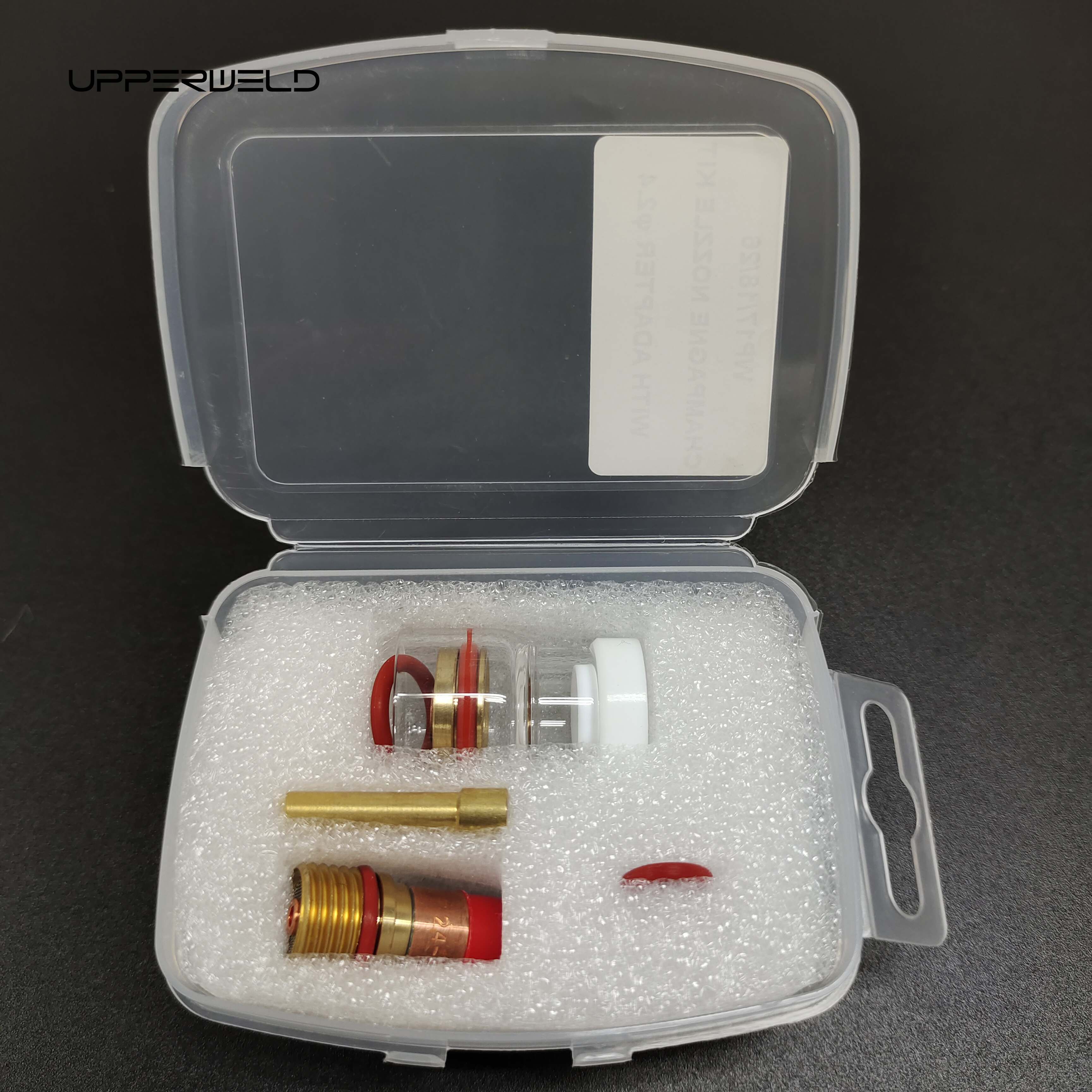 Better Gas Coverage Upper WP-17/18/26 Champagne Nozzle Kit with Adapter 2.4mm TIG Welding Consumables