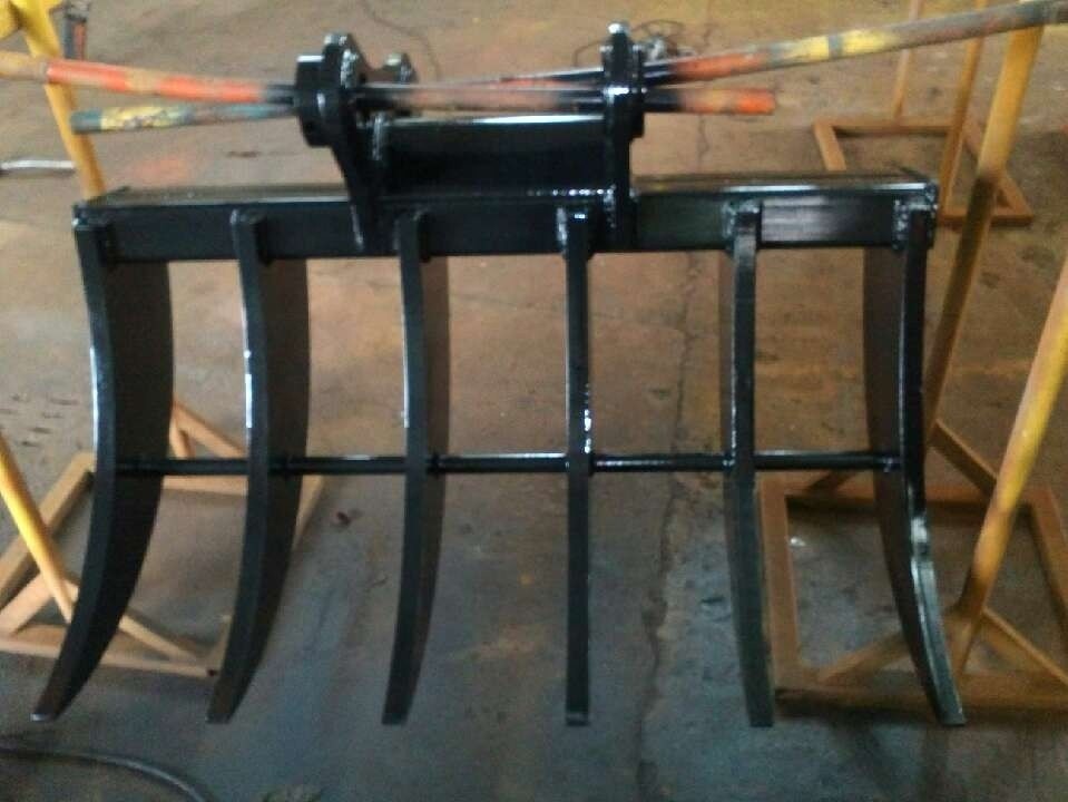 PC200-7 PC220 Excavator Root Rake Attachment For 1-20 Ton