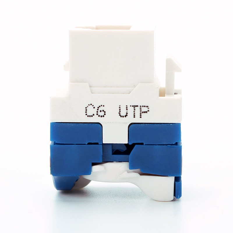 UTP Networking Rj45 Keystone Jack , Module Cat6 Shielded Keystone Jack