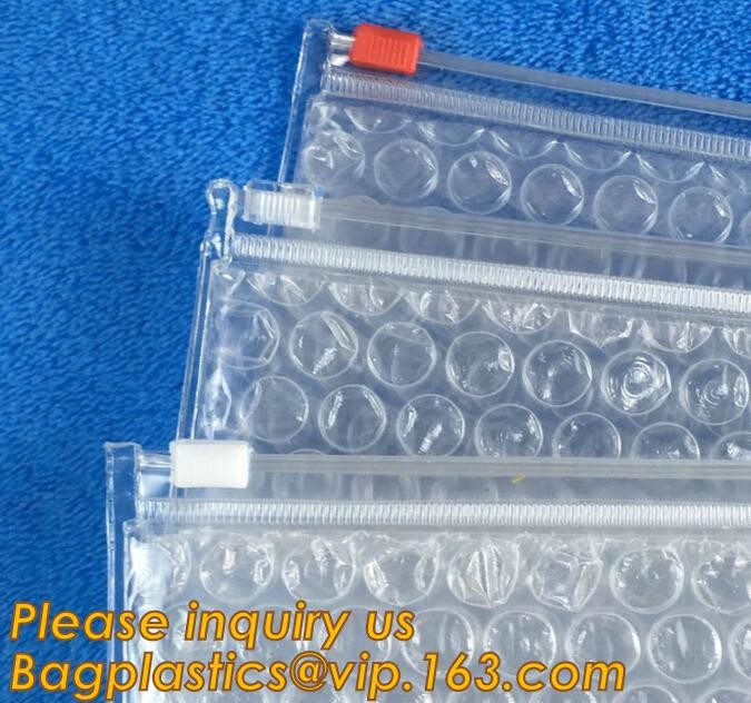 Holographic Zipper Slider Zip Lock Bubble Bag,Cosmetic Zipper Bag/Rose Gold Slider Bubble Bag with Logo,Slider Bubble Zi