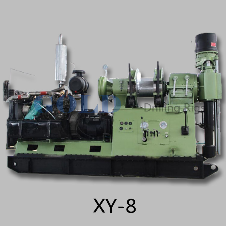 Deep coring drilling rig XY-8, large-diameter hole drilling