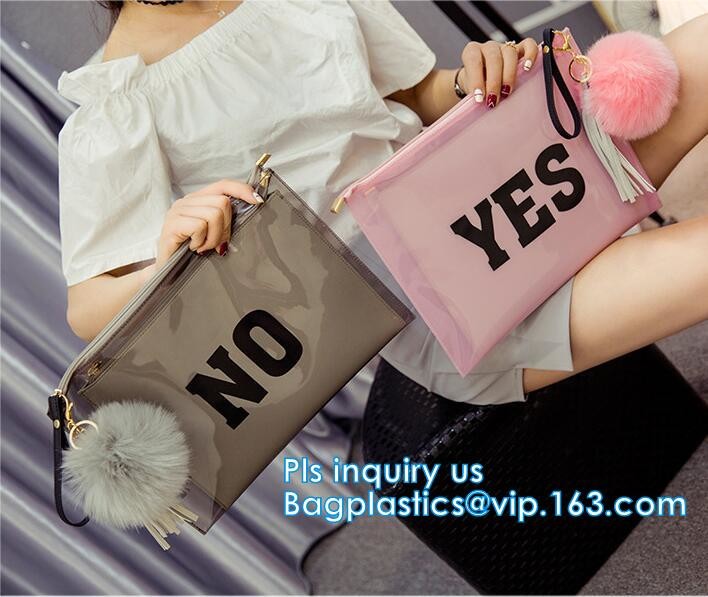 printed OEM logo slider zip lock bags, Slider Undergarment Bag With Lock, vinyl pvc A4 file bag with slider Zip lockkk